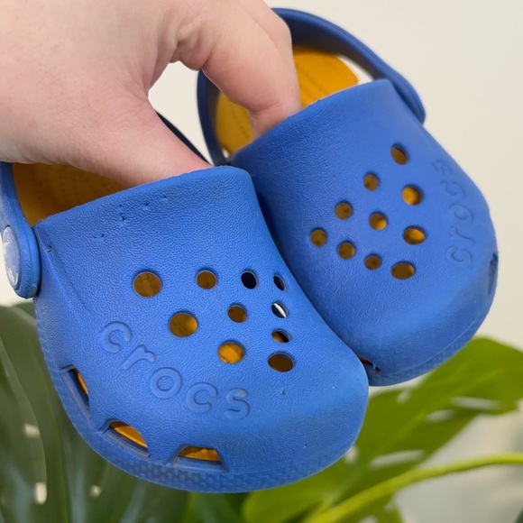Crocs Blue Unisex Girls Kids Boys Clogs Classic Crocs Size 5 - Picture 11 of 12